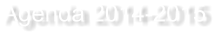 Agenda 2014-2015